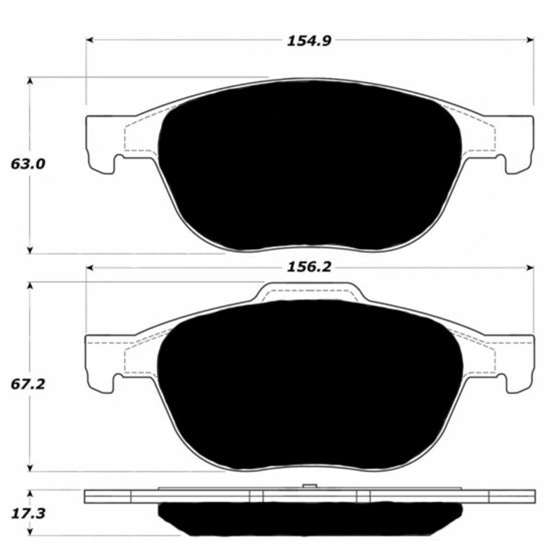 Porterfield Brake Pads for 2018 FORD FOCUS R/Drum