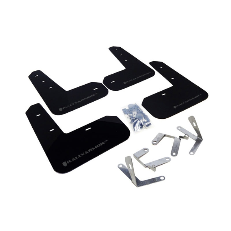 Rally Armor 13-17 Subaru BRZ/Toyota FR-S Black UR Mud Flap w/Grey Logo