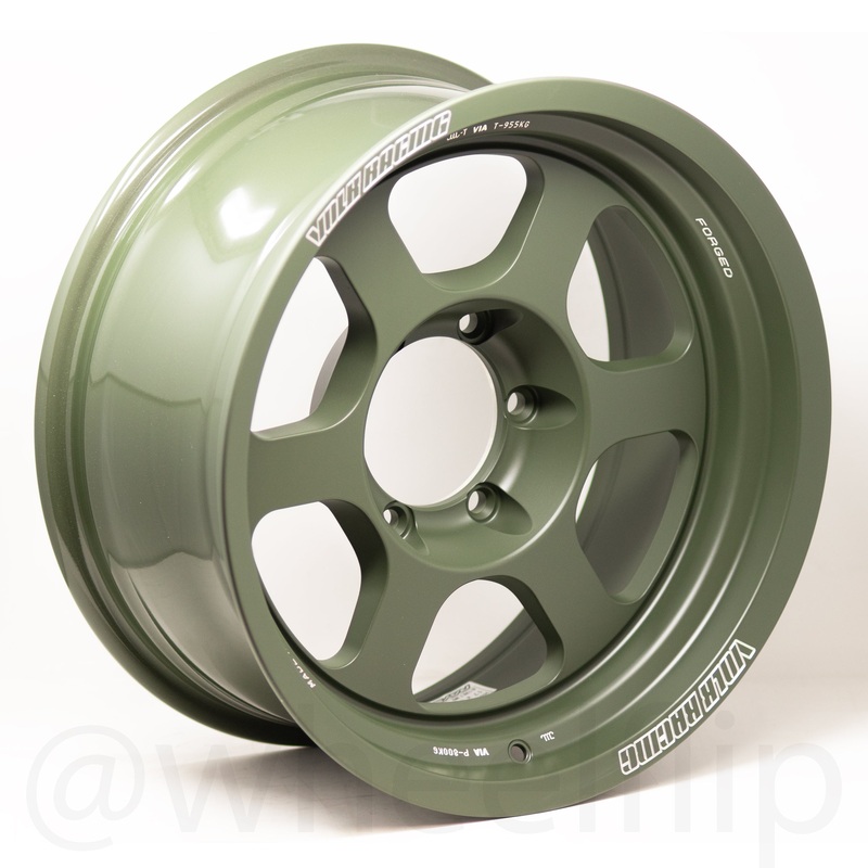 Volk Racing TE37XT M-Spec 17×8 -20 6×139.7 Matte Green (SET)