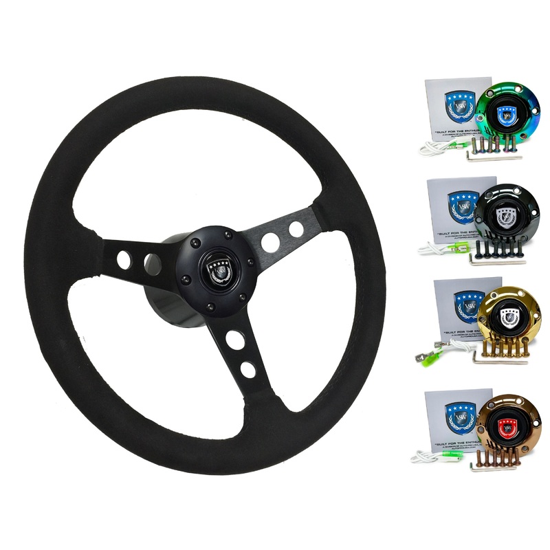 2000-04 Toyota Avalon Steering Wheel Kit | Black Ultralux Suede | ST3583BLK
