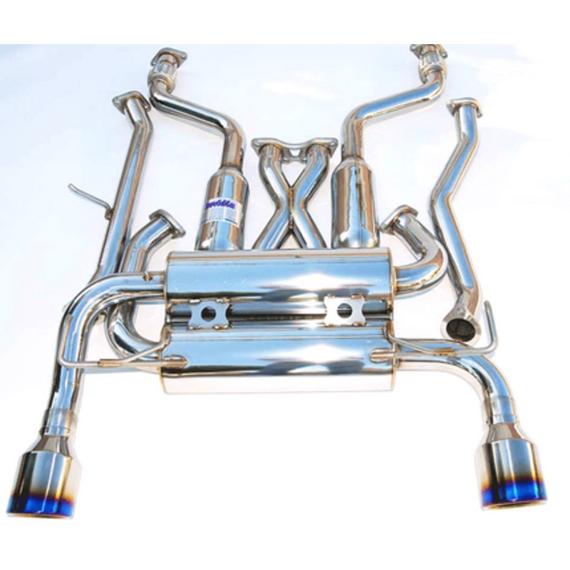 Invidia Gemini Stainless Cat-back Exhaust 2003-2006 Infiniti G35 Coupe (Rolled Titanium Tip)
