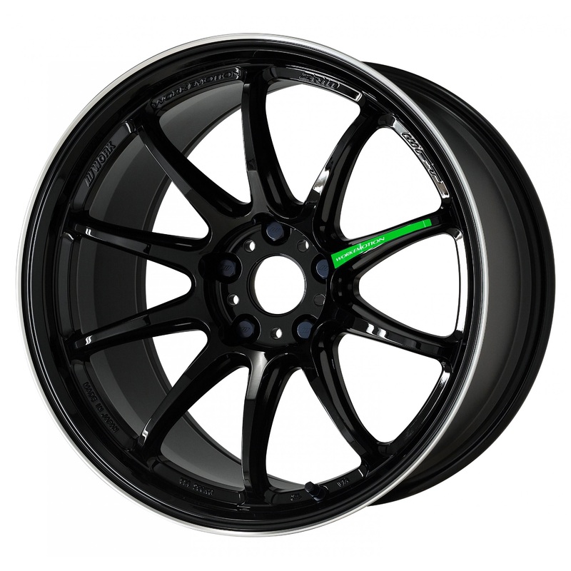 WORK Emotion ZR10 18×9.5 +38mm 5×114.3 Black Diamond Lip Cut (BLKLC) – Universal