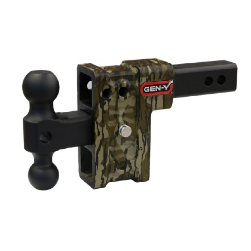 Gen-Y Mega Duty 2in Shank 5in Drop 2K TW 16K Hitch w/GH-051 Dual-Ball/GH-032 Pintle Lock – Mossy Oak