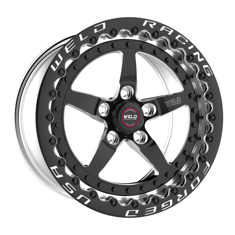 Weld Weldstar RT 17×11 / 5×4.75mm BP / 7.7in. BS Black Wheel – Black Single Beadlock
