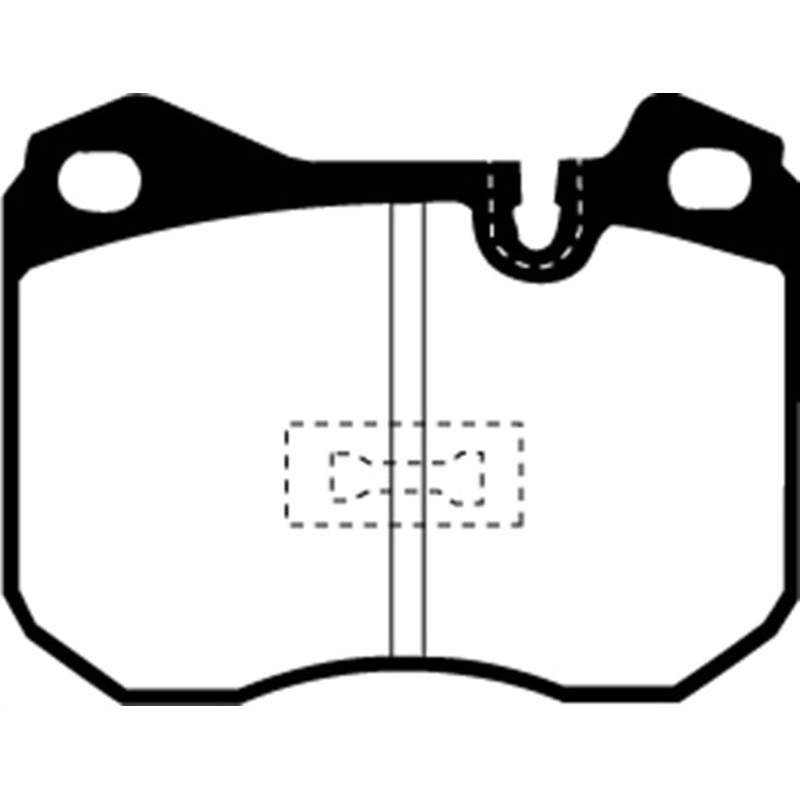 EBC 79-88 Porsche 924 2.0 Turbo Yellowstuff Front Brake Pads