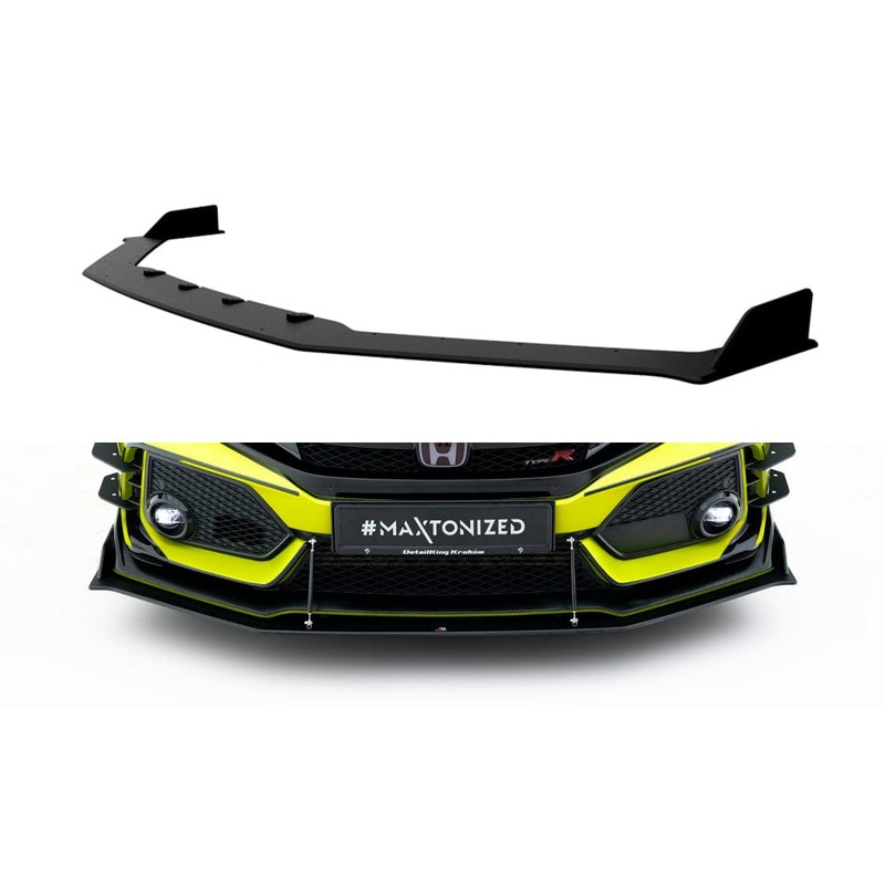 Maxton Design Racing Durability Front Splitter Honda Civic X Type-R