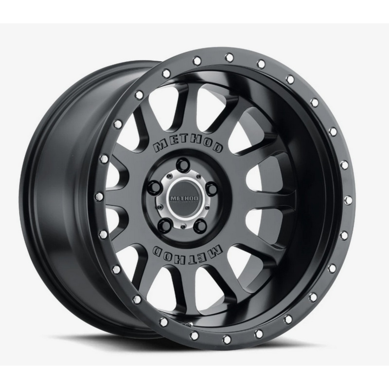 Method MR605 NV 20×9 -12mm Offset 5×5.5 108mm CB Matte Black Wheel