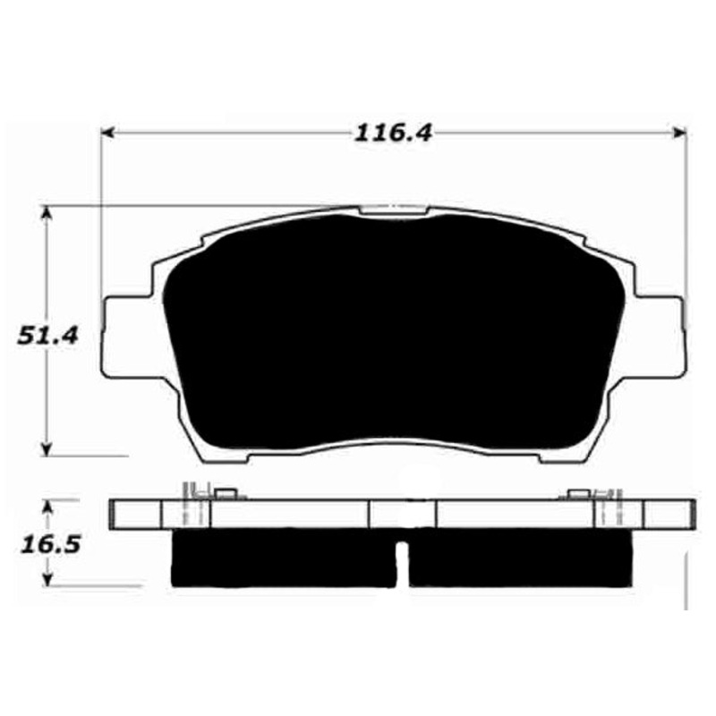 Porterfield Brake Pads for 2004 TOYOTA MR 2 SPYDER