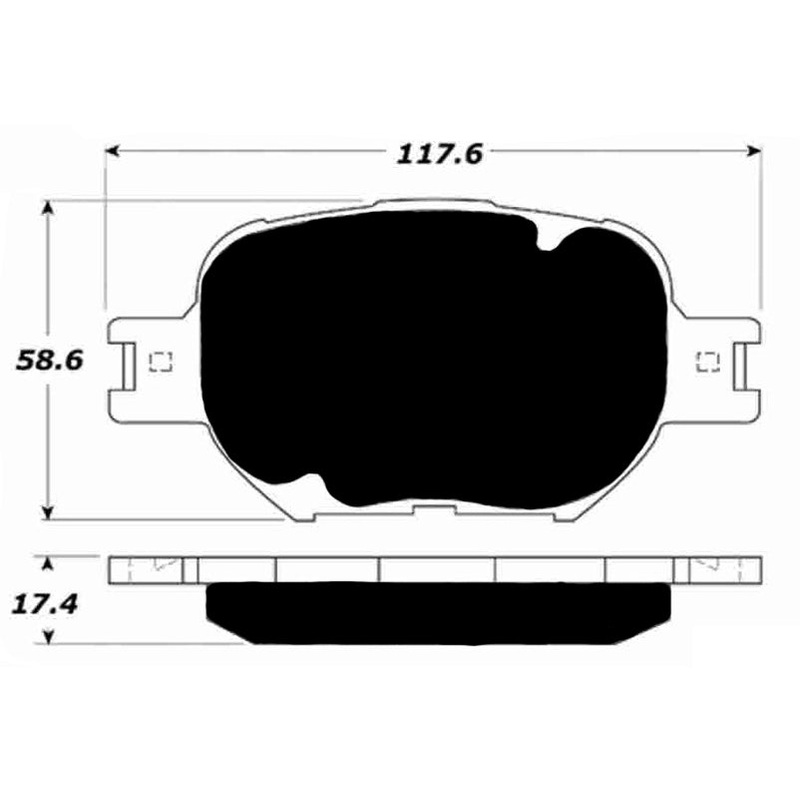 Porterfield Brake Pads for 2008 SCION tC