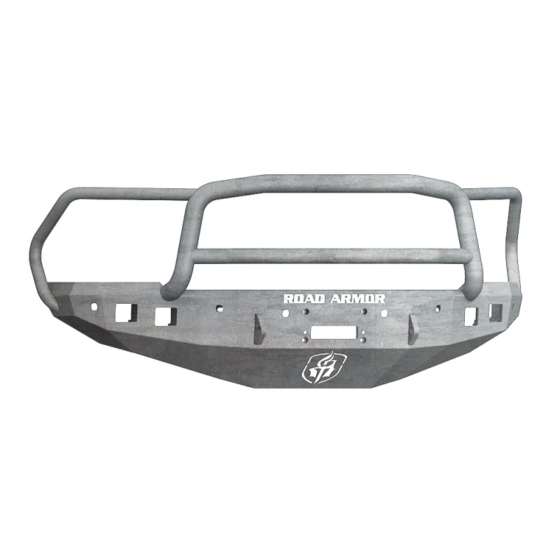 Road Armor 16-18 Ram 2500 Stealth Front Winch Bumper w/Lonestar Guard/6 Sensor Holes – Raw