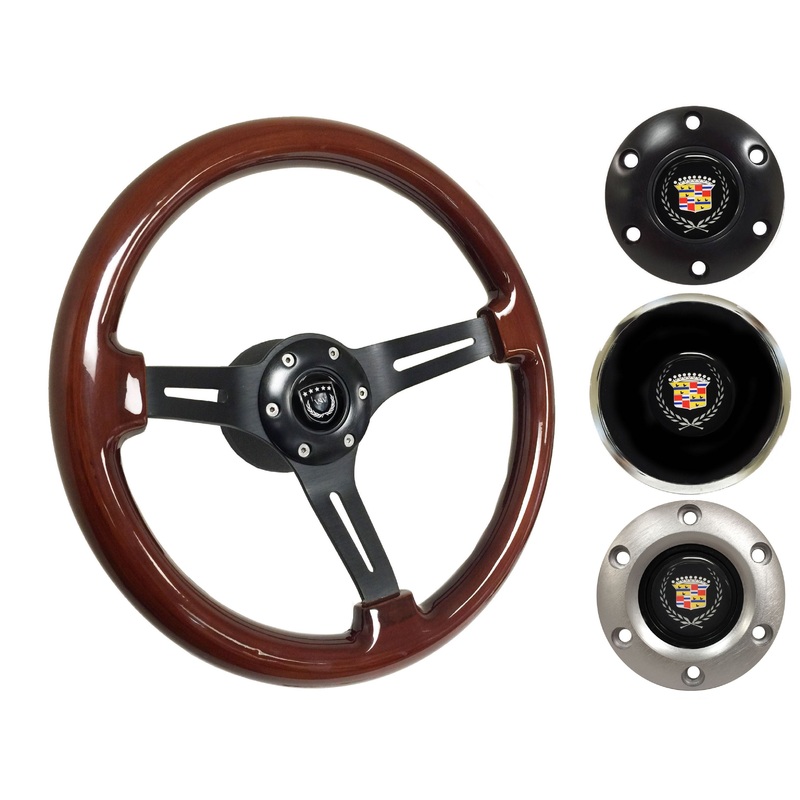 1969-89 Cadillac Telescopic Steering Wheel Kit | Walnut Wood | ST3027
