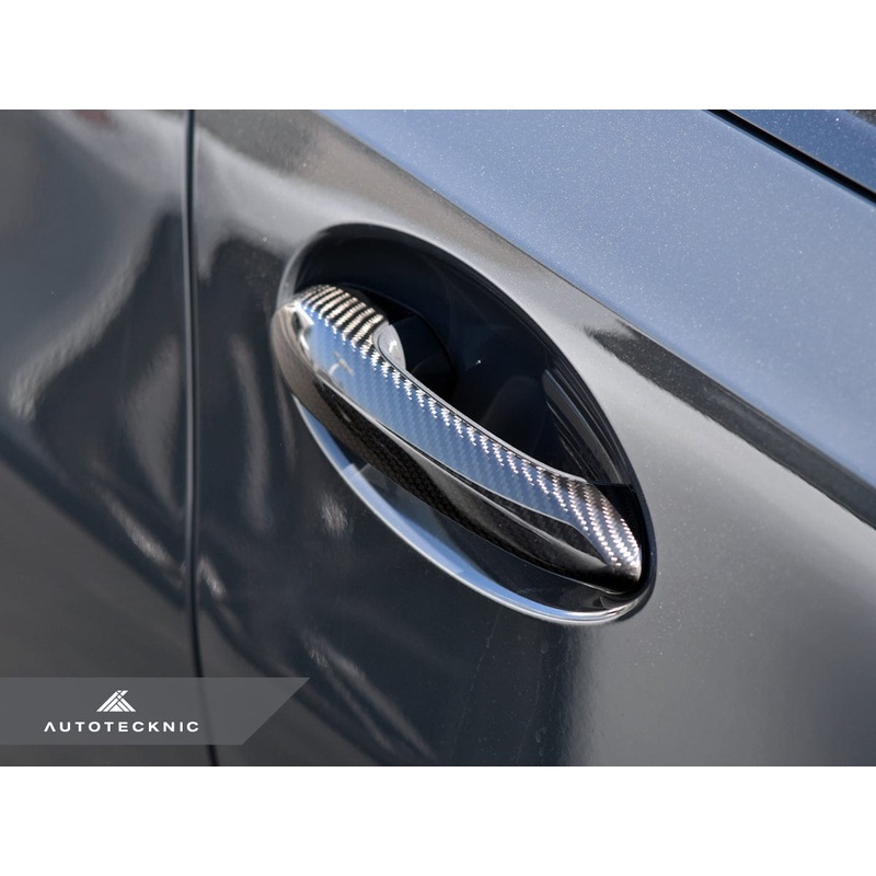 AutoTecknic Dry Carbon Door Handle Trim Set – G16 8-Series Gran Coupe