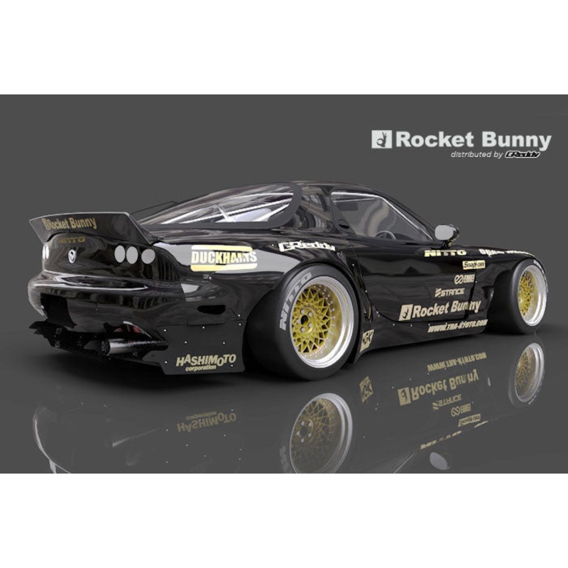 GReddy X Rocket Bunny V2 Rear Over-Fenders | 1993-1995 Mazda RX-7 (17040215)