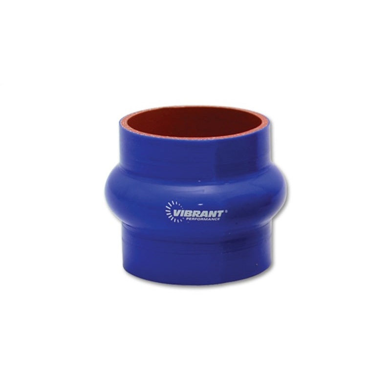 Vibrant 4 Ply Reinforced Silicone Hump Hose Connector – 5in I.D. x 3in long (BLUE)