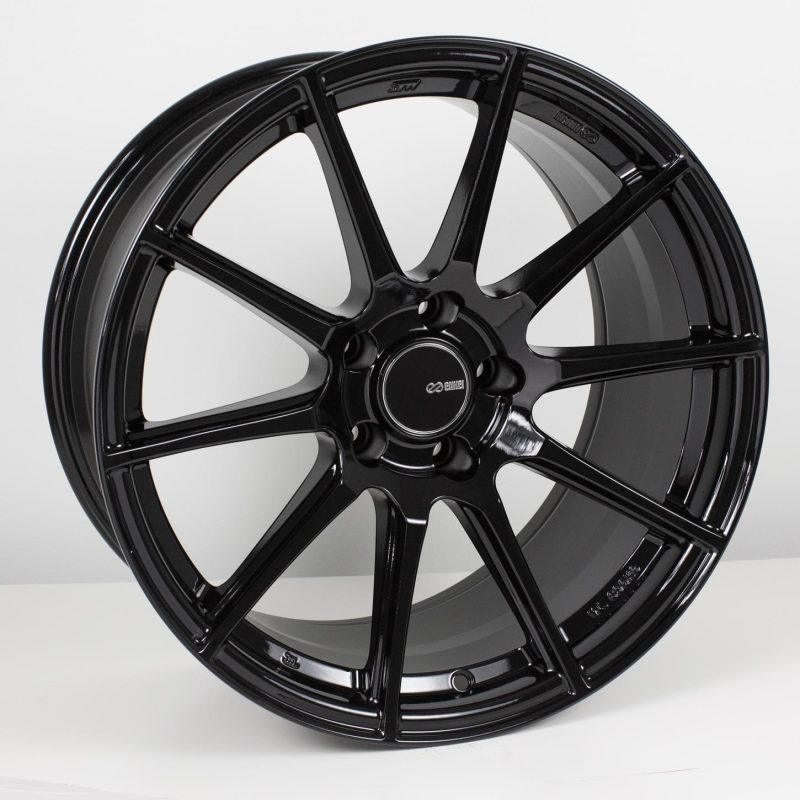 Enkei TS10 18×8.5 5×114.3 25mm Offset 72.6mm Bore Black Wheel