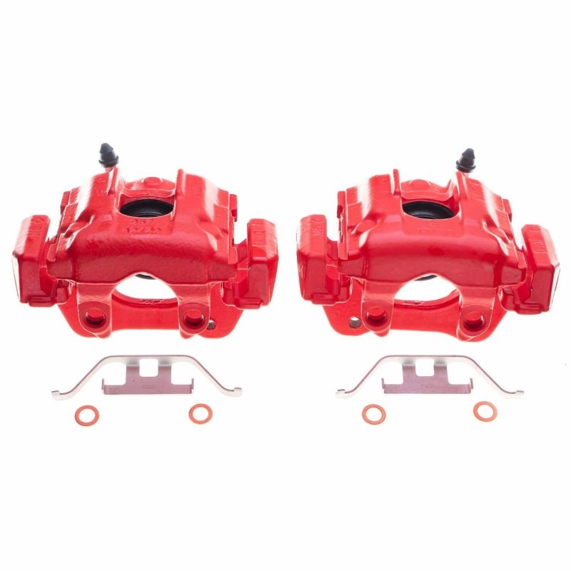 Power Stop 04-10 BMW X3 Rear Red Calipers – Pair