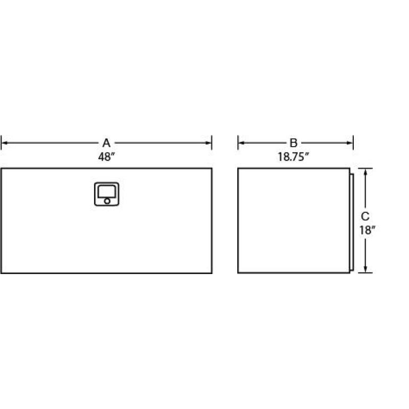 Tradesman Steel Underbody Truck Tool Box (48in.) – Black