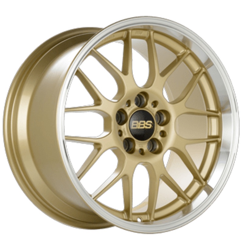 BBS RG-R 17″ 5×100 Gold Center Diamond Cut Lip