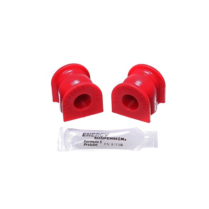 Energy Suspension 06-11 Honda Civic SI 17mm Rear Sway Bar Bushing Set – Red