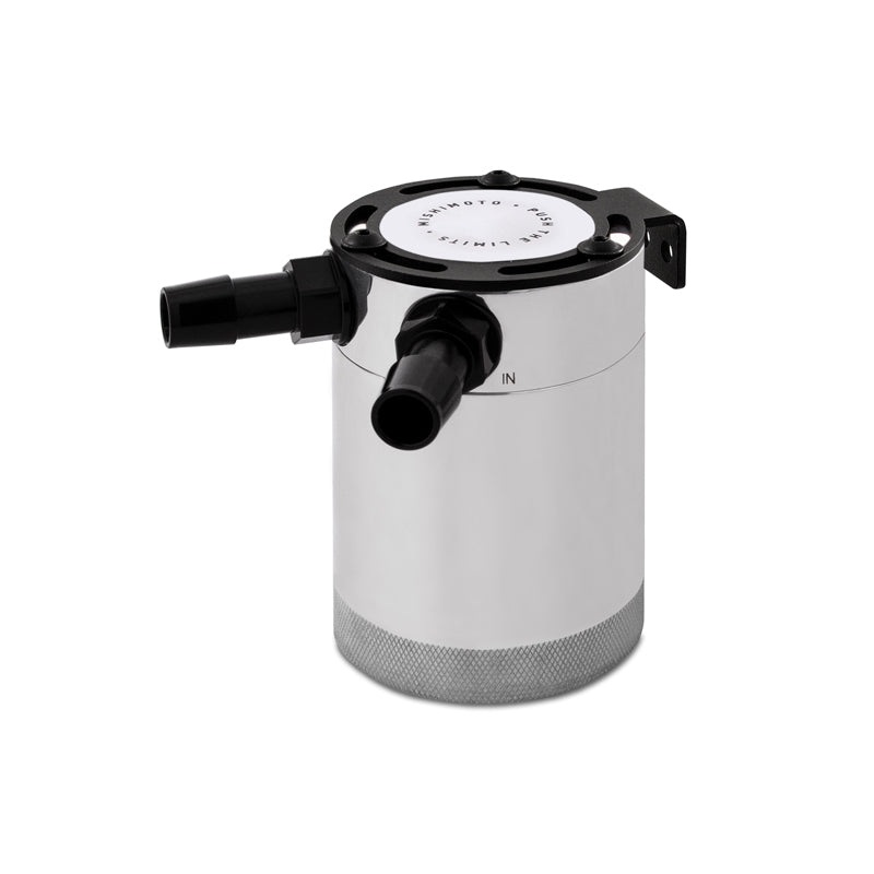 Mishimoto Compact Baffled Oil Catch Can – 2-Port – Polished