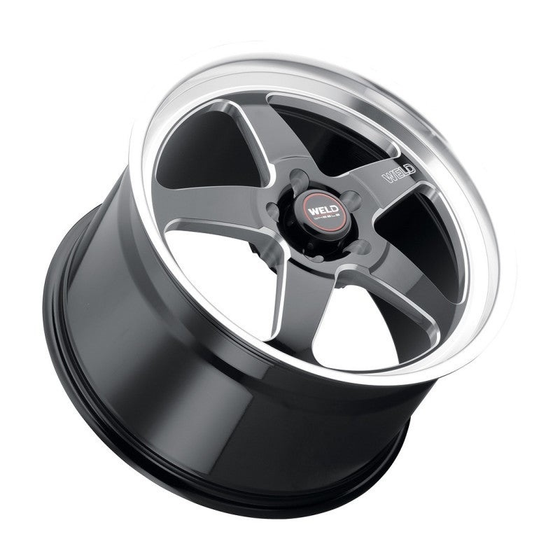 Weld S155 18×5 Ventura Drag 5×120 ET-23 BS2.1 Gloss BLK MIL DIA 78.1