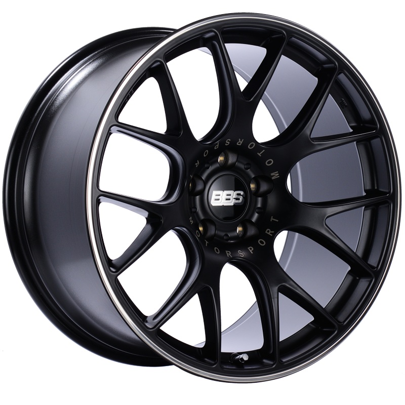 BBS CH-R 20×10.5 5×120 ET24 Satin Black Polished Rim Protector Wheel -82mm PFS/Clip Required
