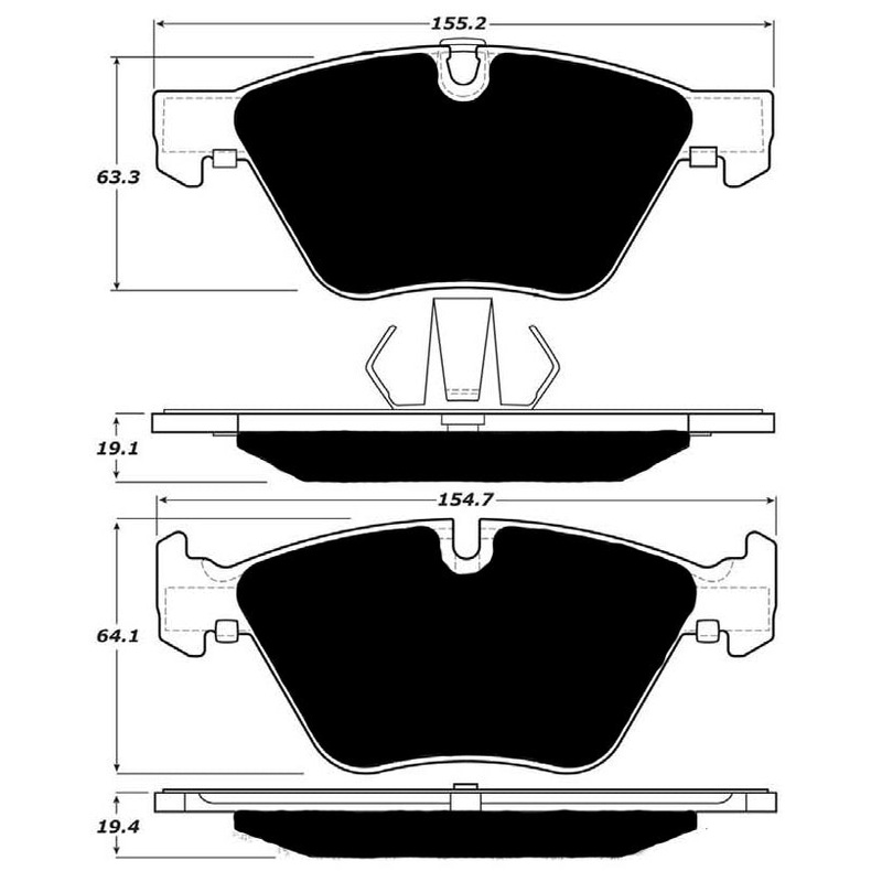 Porterfield Brake Pads for 2013 BMW Z4 sDrive35i