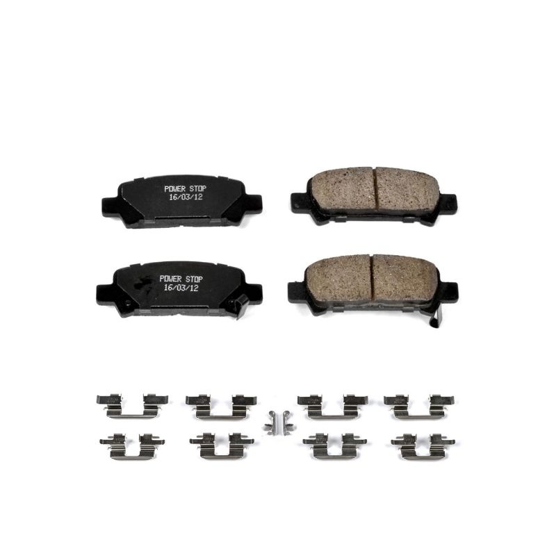 Power Stop 03-06 Subaru Baja Rear Z17 Evolution Ceramic Brake Pads w/Hardware | 17-770