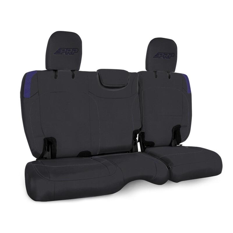 PRP Jeep Wrangler JL Rear Bench Covers – 2 door – Black/Purple