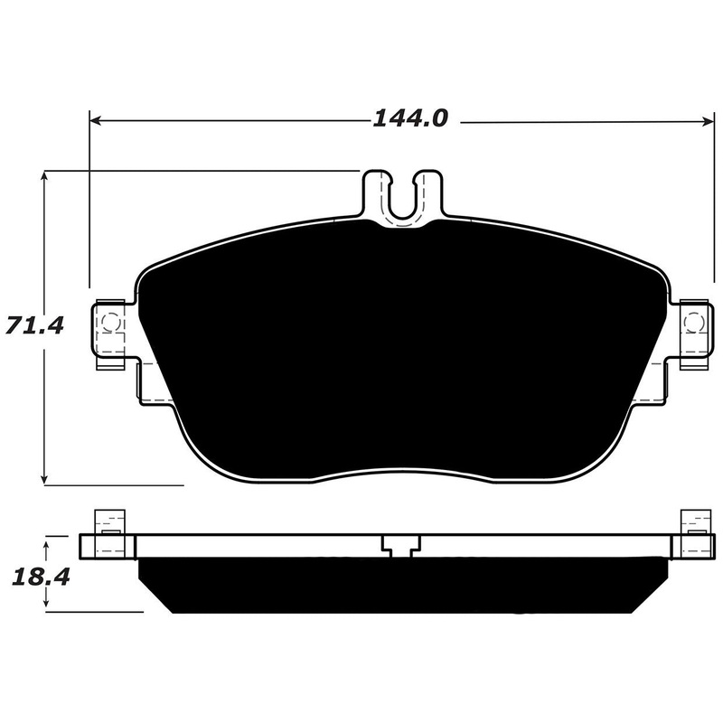 Porterfield Brake Pads for 2017 MERCEDES-BENZ B250