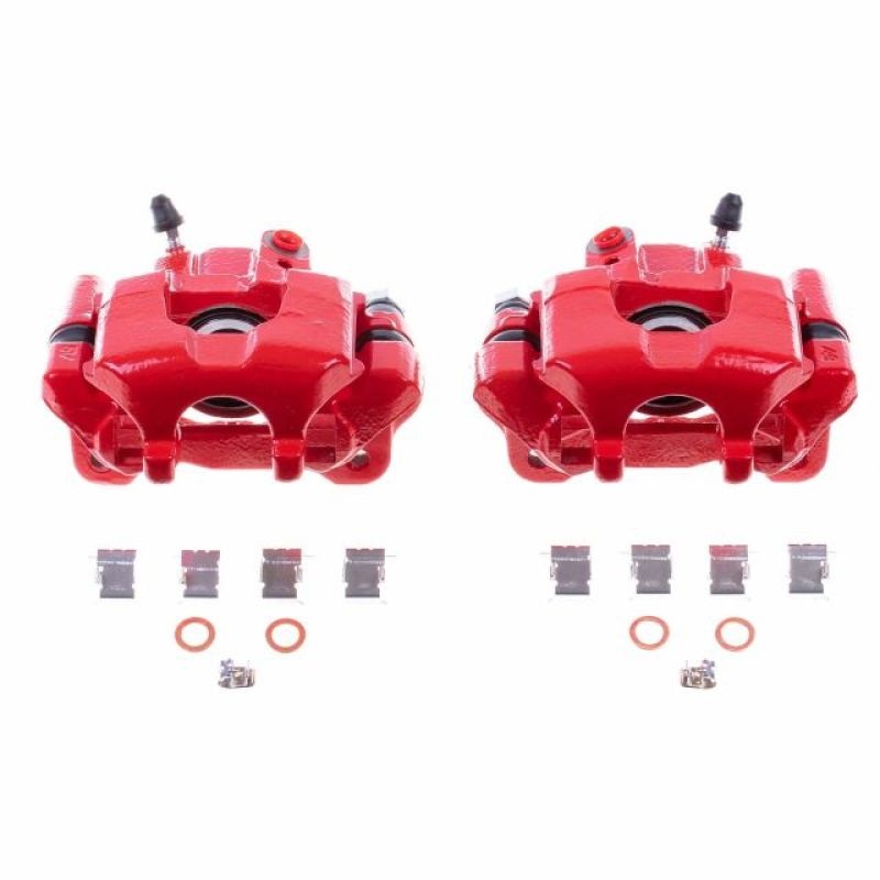 Power Stop 05-10 Scion tC Rear Red Calipers w/Brackets – Pair