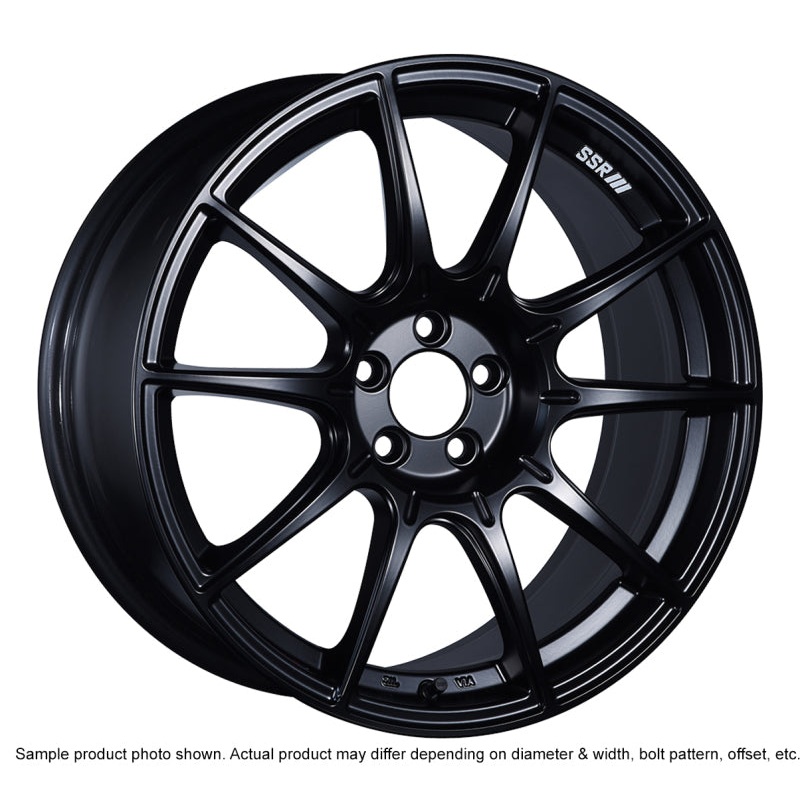 SSR GTX01 18×9.5 5×114.3 40mm Offset Flat Black Wheel