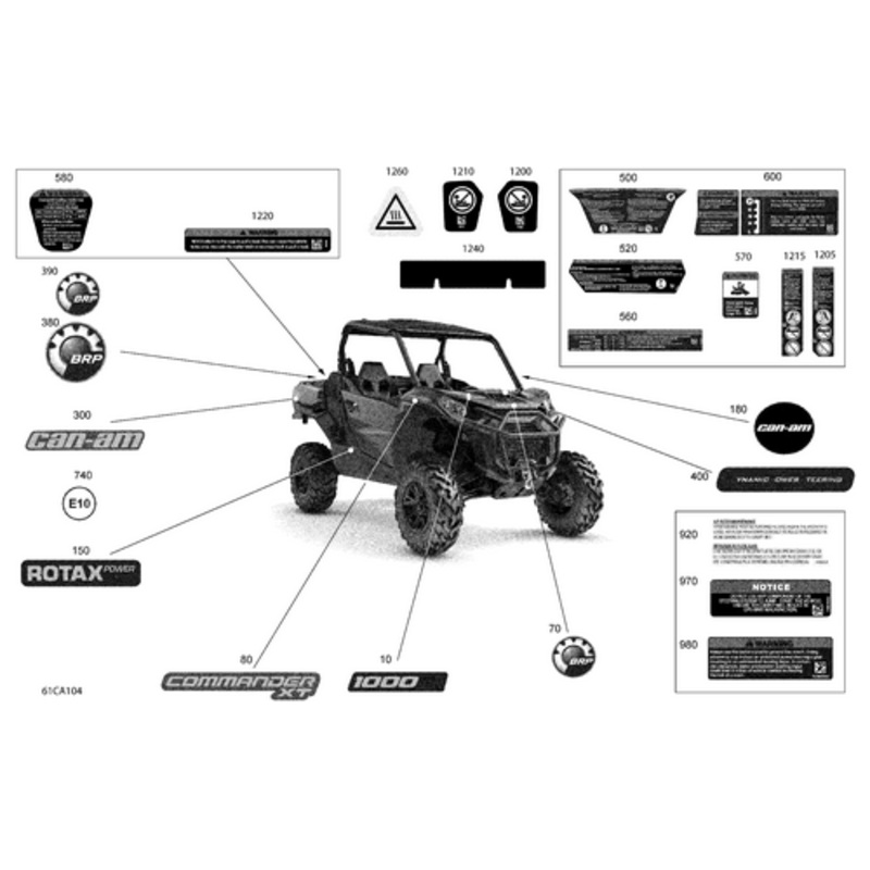 Timeless Black, Side Decal “CommanderXT” by Can-Am
