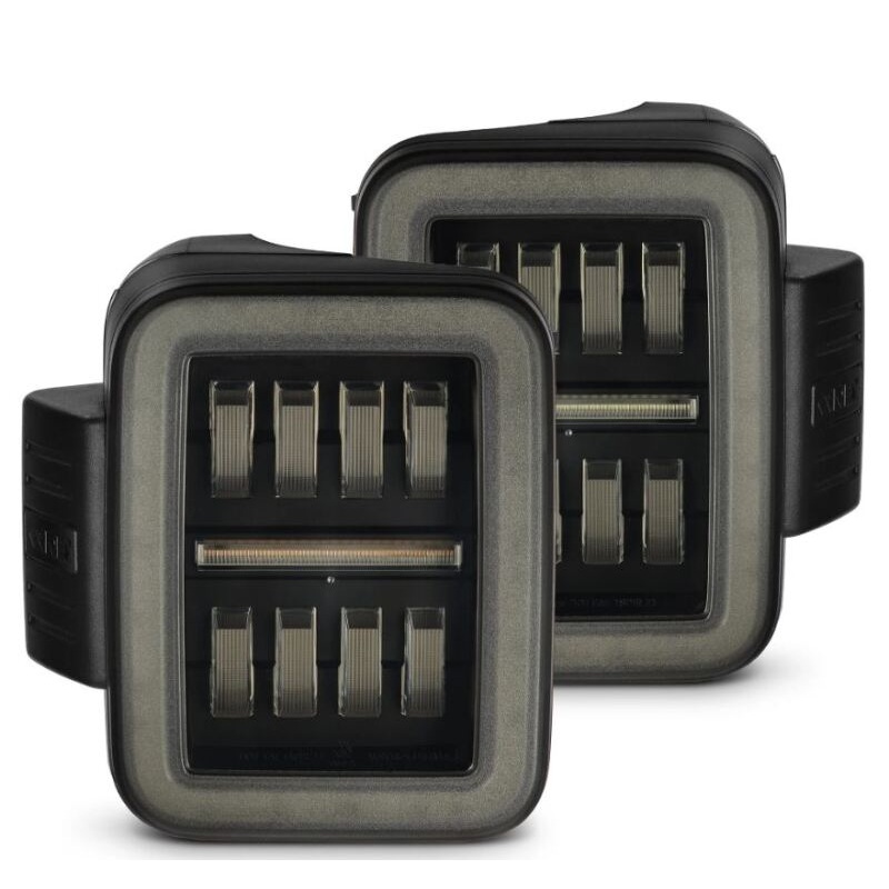 AlphaRex 19-24 Jeep Gladiator JT Nova-Series Prismatic LED Tail Lights – Alpha-Black