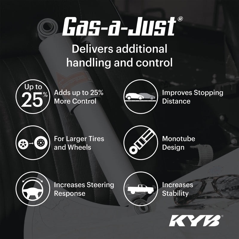 KYB 21-24 Ford F-150 4WD (Exc. Raptor & Tremor & w/o Elec. Susp.) Gas-a-Just Gas Strut – Front