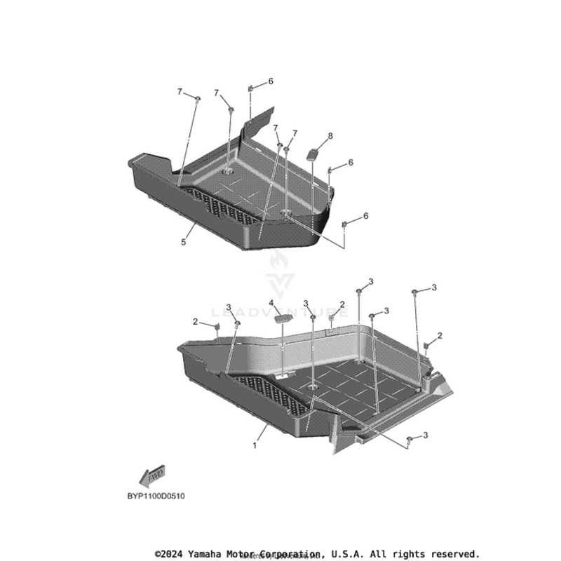 Rear Footrest 2 by Yamaha