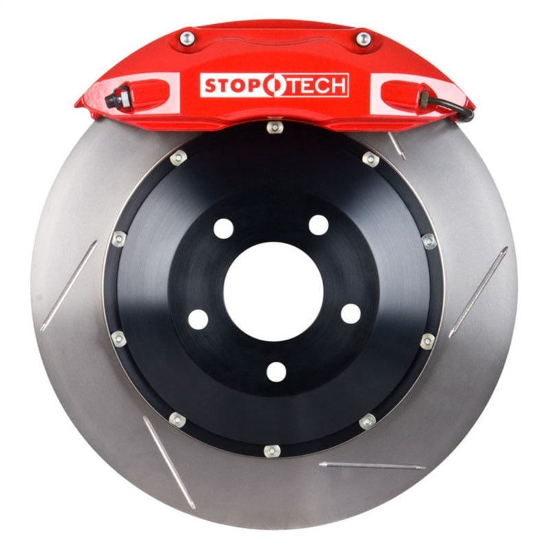StopTech 96-98 Porsche Carrera BBK Rear Red ST-40 4-Piston 332x32mm Slotted Rotors