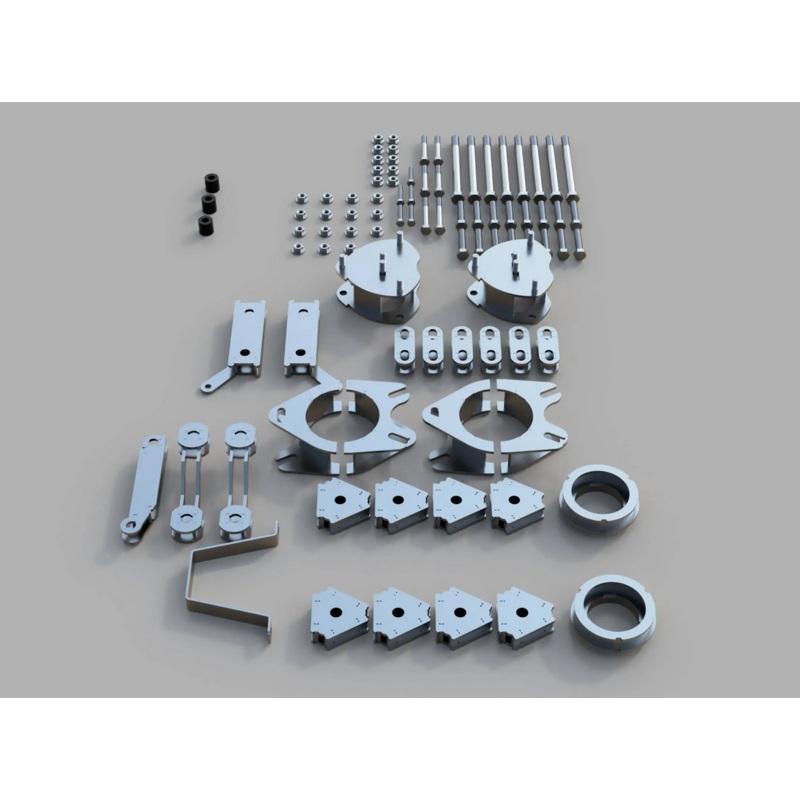 Traxda Lift kit 2017-2024 Honda Ridgeline AWD / 2016-2022 Pilot / 2019-2023 Passport / 2014-2020 Acura MDX  3.5 Front, 3 Rear Lift Kit – 3/16″ Steel, Unpainted