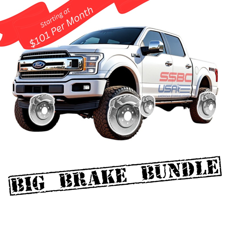 American Made 4 Wheel B8-Brawler 8 Piston Direct Fit Billet Aluminum Big Brake Bundle. A414-2021-BBB