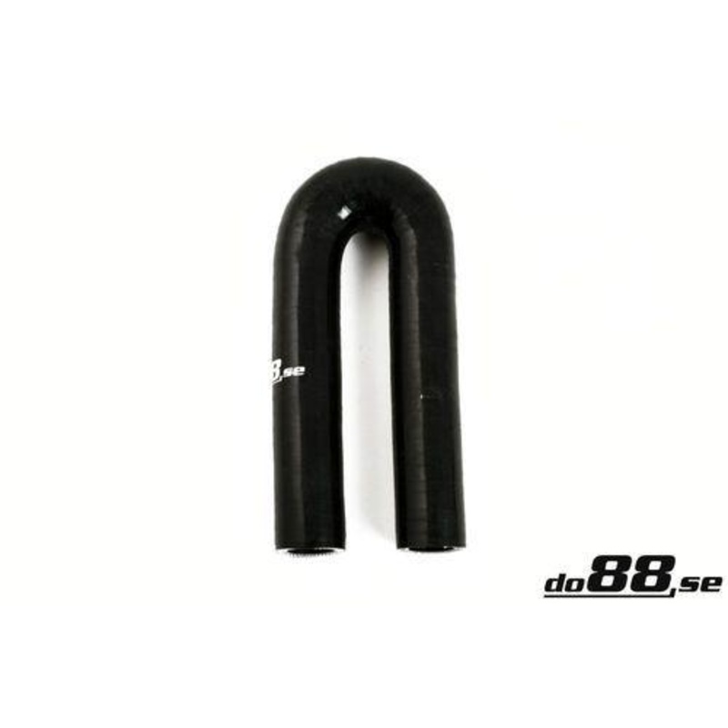Silicone Hose Black 180 degree 0,3125” (8mm)