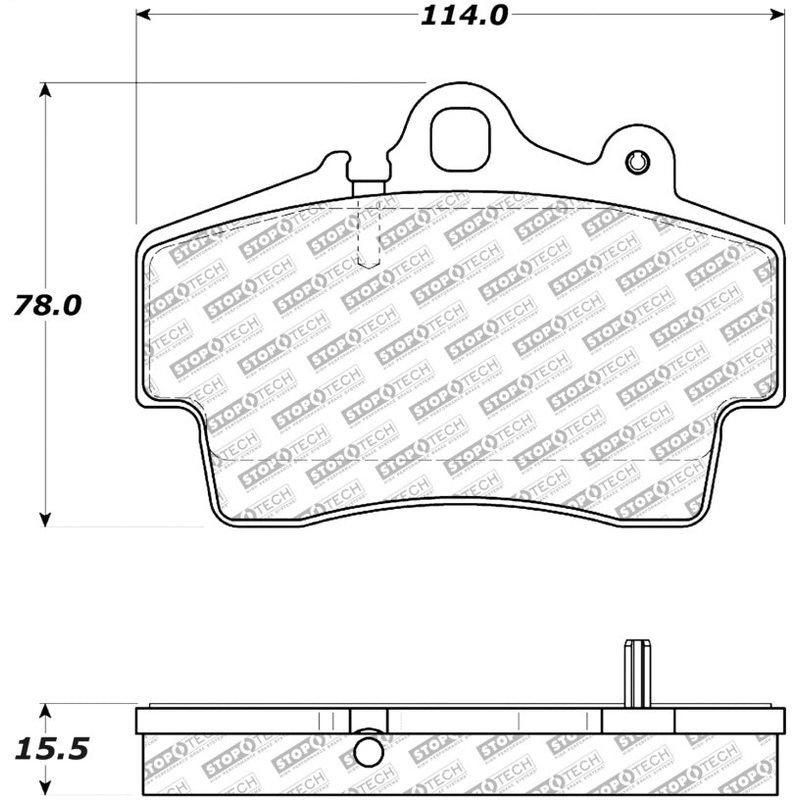 StopTech Street Select Brake Pads w/ Hardware – Front