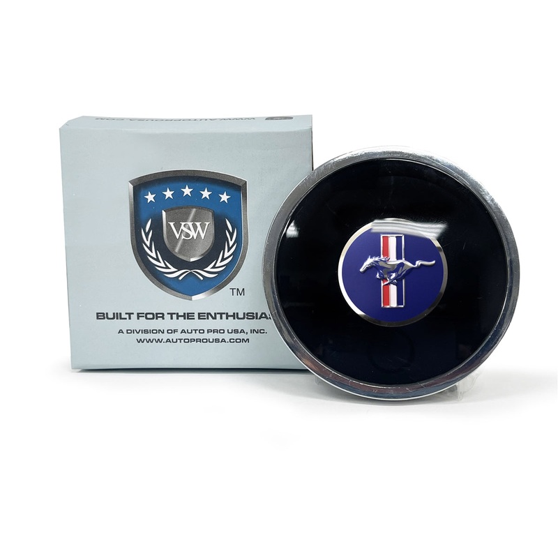 VSW S6 | Ford Mustang Running Pony Emblem | Deluxe Horn Button | STE1053DLX