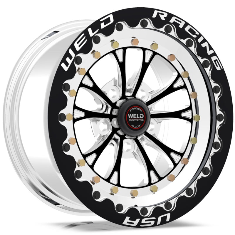 Weld Vitesse 15×10 / 5×4.5in BP / 4.5in. BS Black Wheel – Single Beadlock