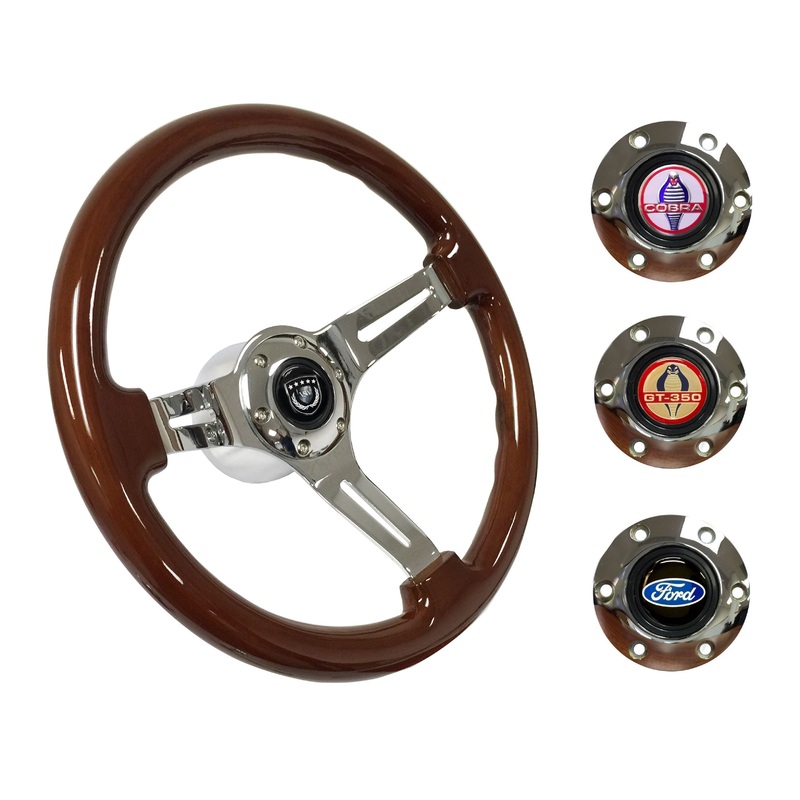1968-78 Ford Mustang Steering Wheel Kit | Mahogany Wood