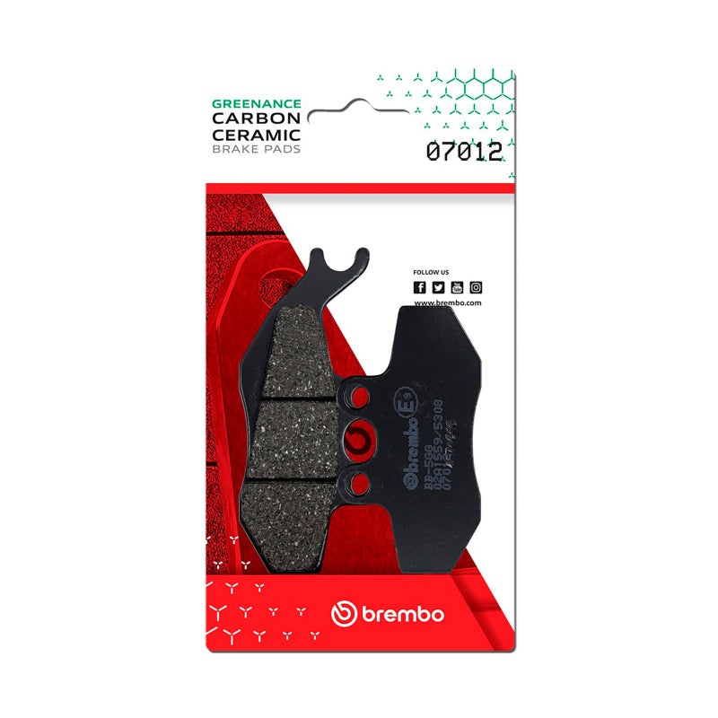 Brembo OE Aprilia Etx/Aprilia Mx/Piaggio Hexagon/Piaggio Skipper Carbon Ceramic Brake Pad – Front