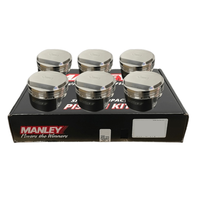 Manley PLATINUM SERIES Forged Pistons Set 2.7L Stroker Nissan RB26DETT 86.75mm +0.75mm 17 cc 9.0:1