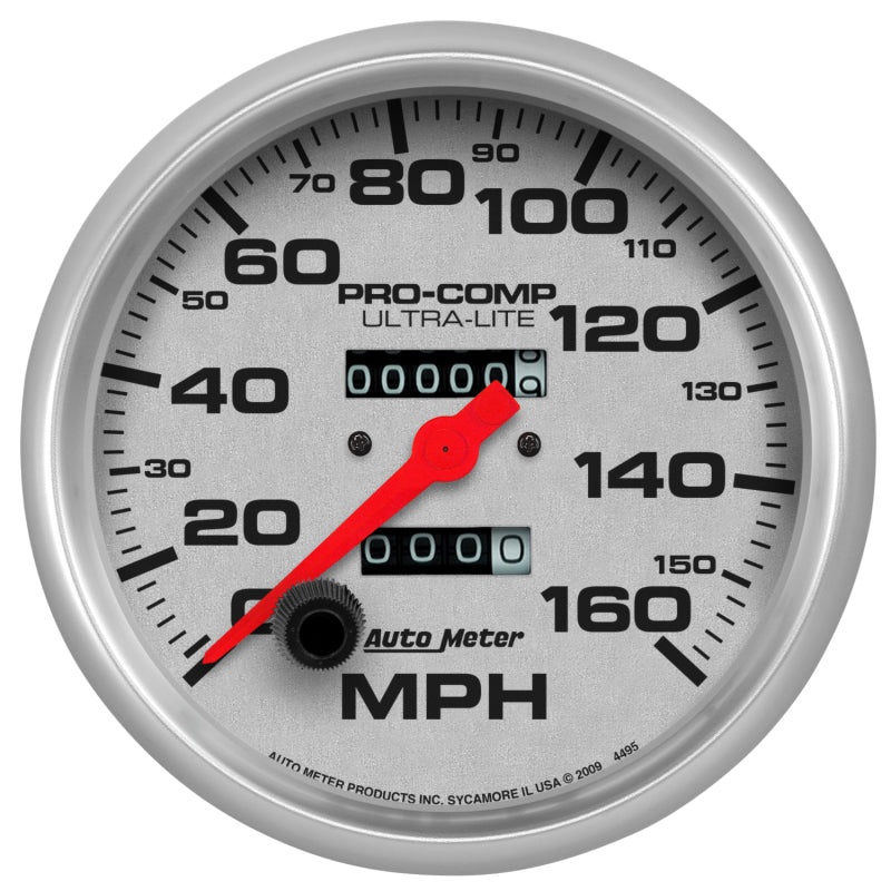 Autometer Speedometer 5in – 160 MPH Mechanical Ultra- Lite