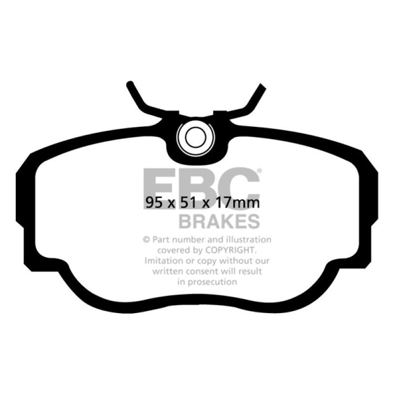EBC 83-85 BMW 318 1.8 (E30) Yellowstuff Front Brake Pads