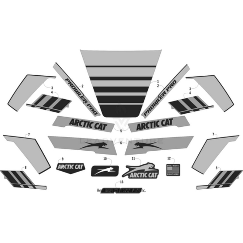 Fender Decal – Front – Forward – Left by Arctic Cat
