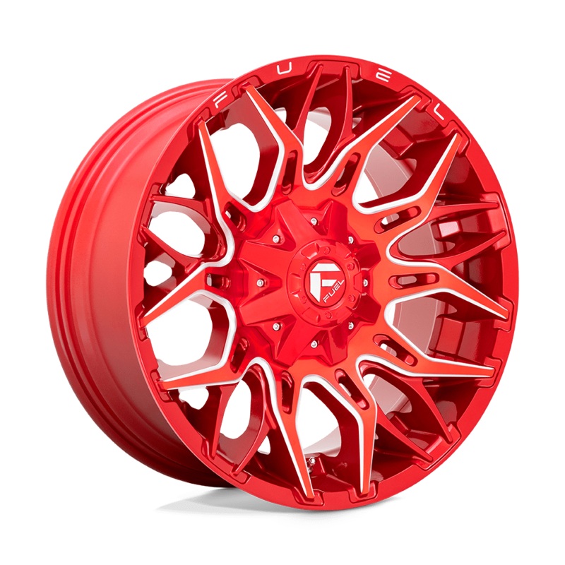 Fuel Wheels D771 Twitch 20″ 8×180 Candy Red Milled
